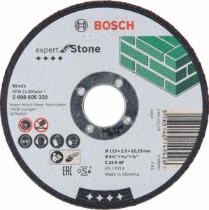 Disque à tronçonner à moyeu plat expert for stone 115x2,5 - 2608600320 Bosch