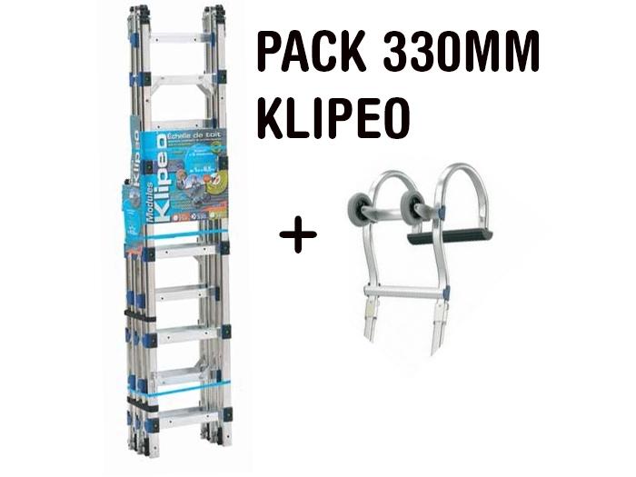 Pack Échelle de toit Aluminium 330mm KLIPEO - Fournitures Industrielles