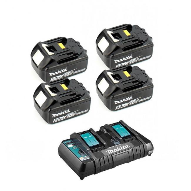 Pack Batterie 18V 4Ah X2 + Chargeur Ultra-rapide 4A – Oxeo – Idéal Pour Outillage Nomade
