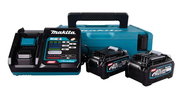 Pack 2 batteries 40V 4Ah + chargeur DC40RA + MakPac MAKITA 