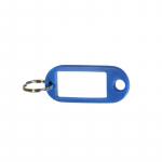 Porte-clés étiquettes Bleu 52x23mm - AMIG17226