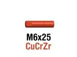 Tube Contact M6x25 CuCrZr LINCOLN GUN 150G